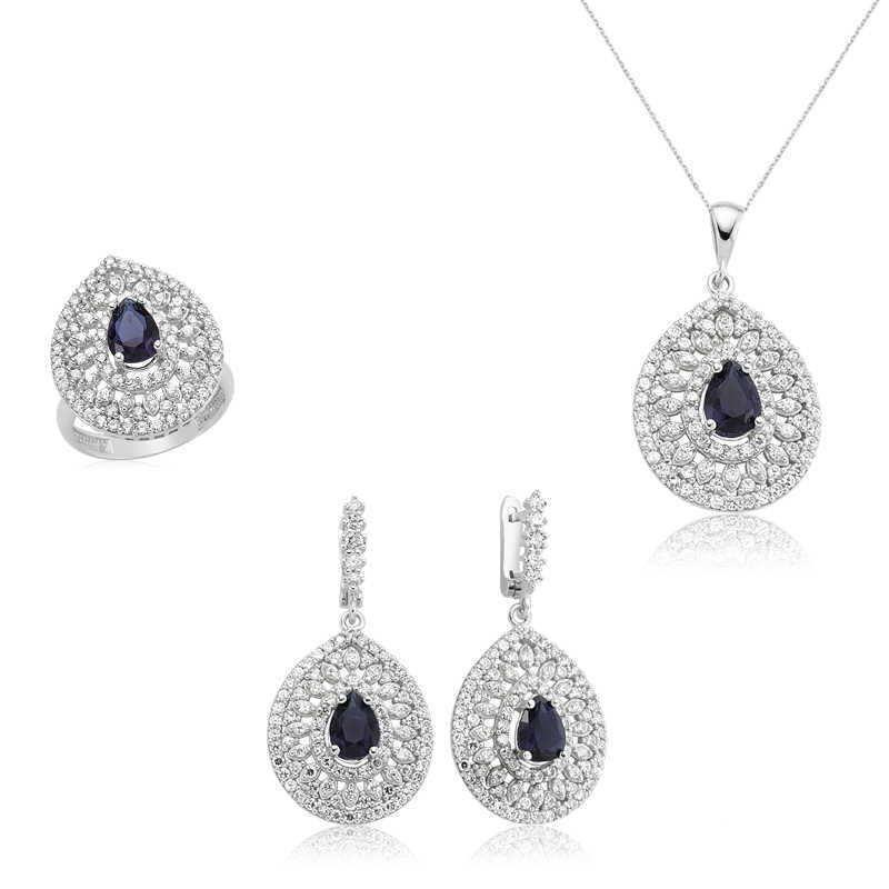 Silver Drop Patterned Women's Set image 0