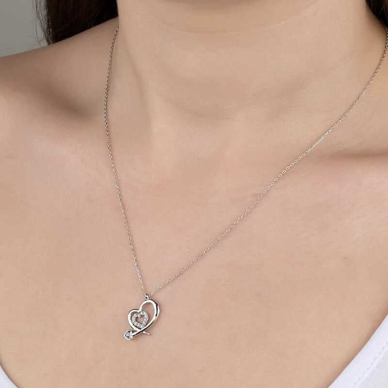 Swarovski Crystal Stone Heart Women's Necklace image 1