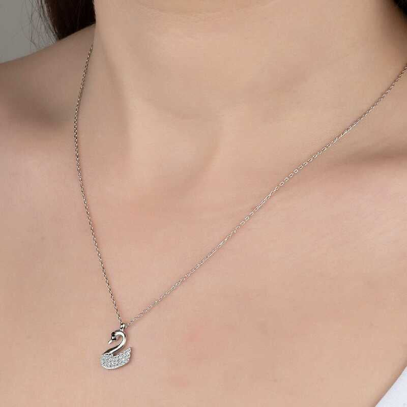 Swarovski Crystal Stone Swan Women's Necklace image 1