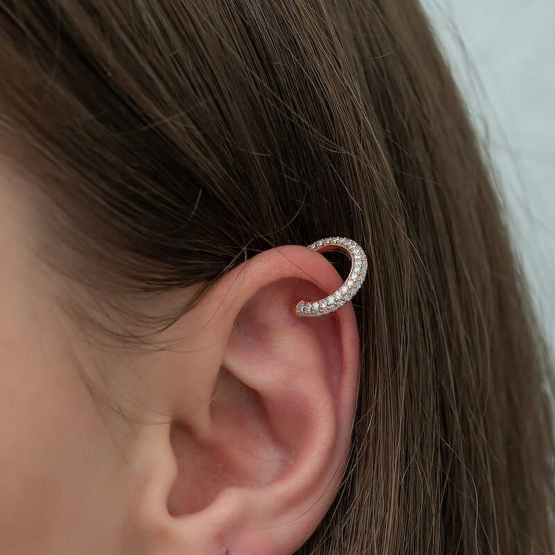 Silver Hoop Cartilage Earring image 1