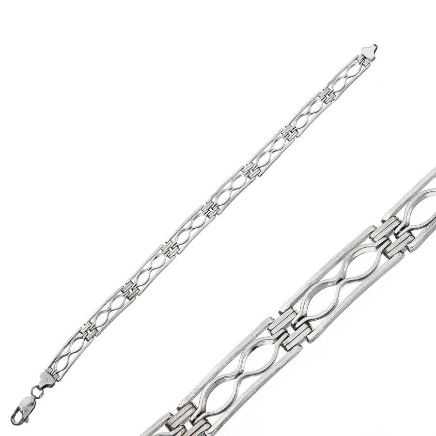 Men’s Oxidized Premium Sterling Silver Bracelet image 0