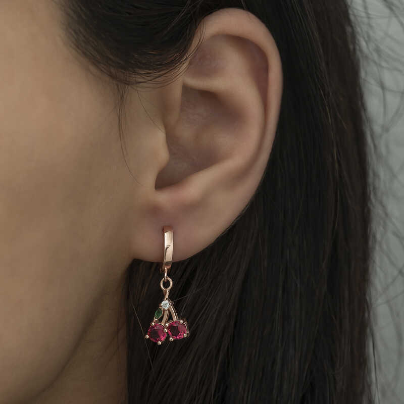 Cherry Fruit Earrings image 1