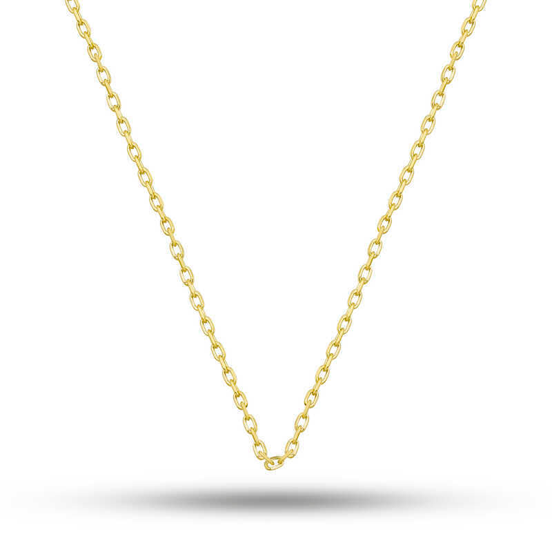 Silver Gold 0.30 Micron 50cm Women's Chain image 0