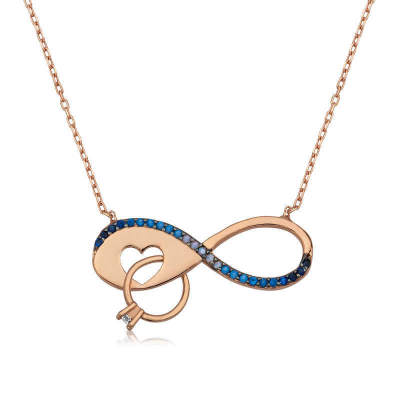 Infinity Solitaire Women's Necklace image 0
