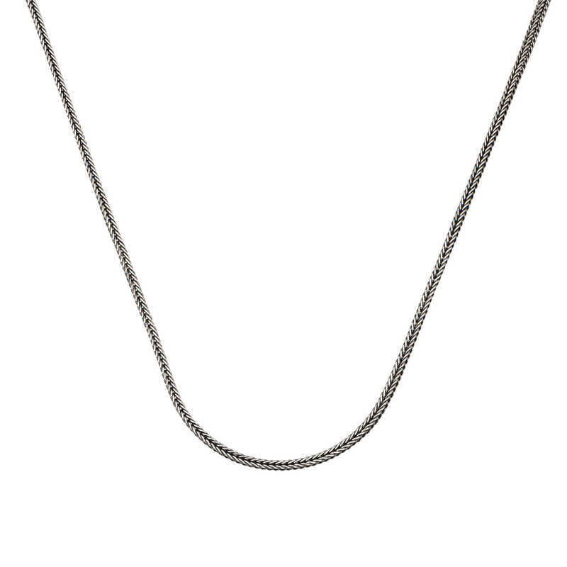 Silver 2 mm Foxtail 65 Cm Chain image 0