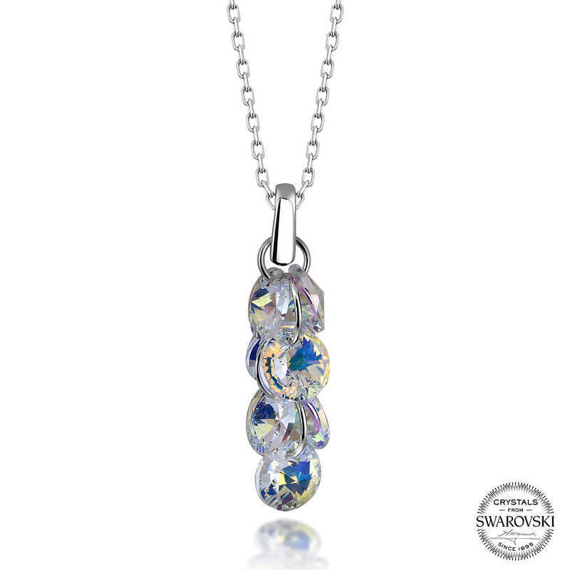 Swarovski Crystal Stone Cluster Women's Necklace image 0
