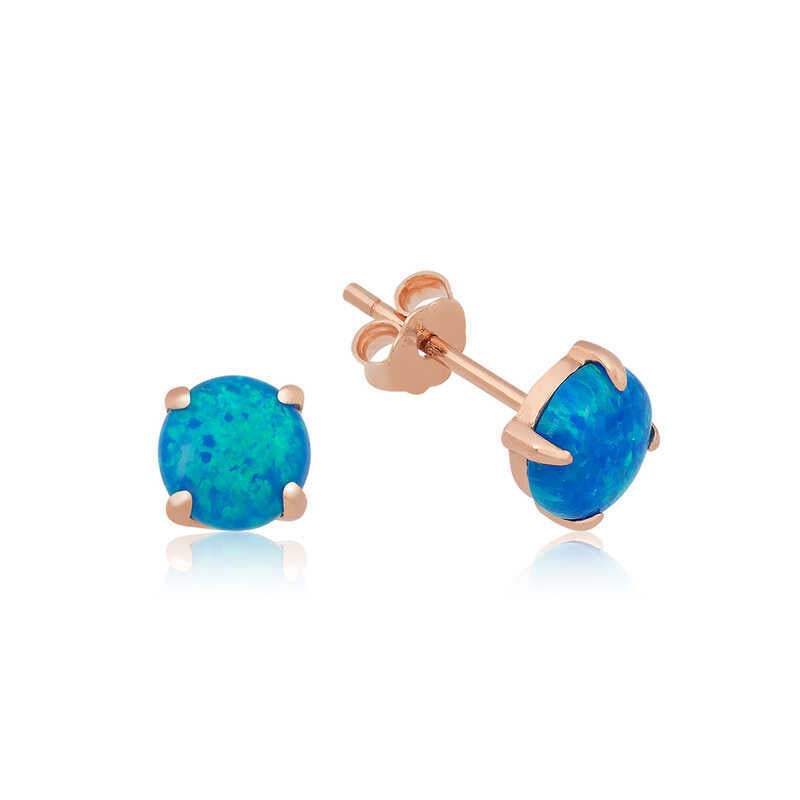 925 Silver opal stone earrings image 0