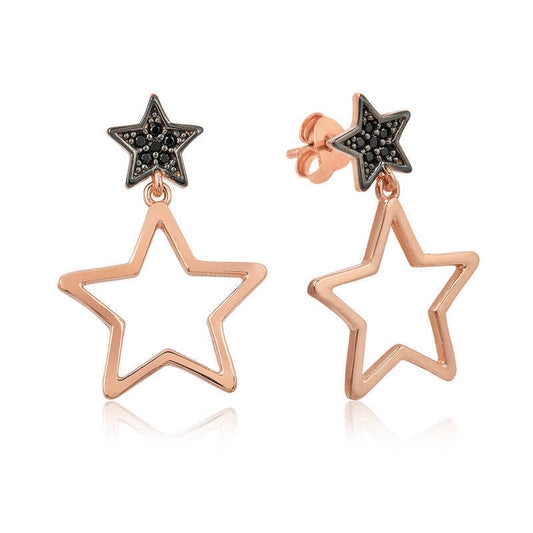 Silver Star Earrings image 0