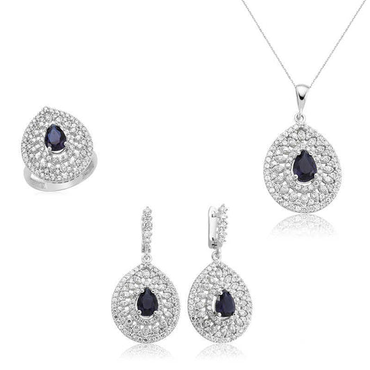 Silver Drop Patterned Women's Set image 0