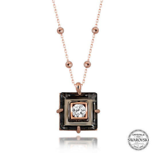 Swarovski Crystal Ball Chain Women's Necklace image 0