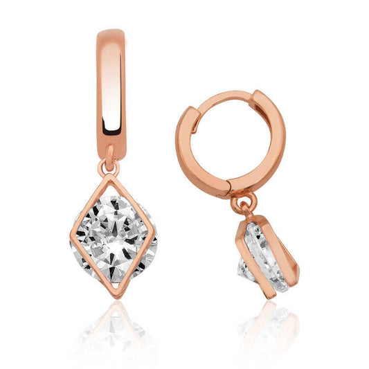 925 Sterling Silver Geometric Women's Earrings image 0