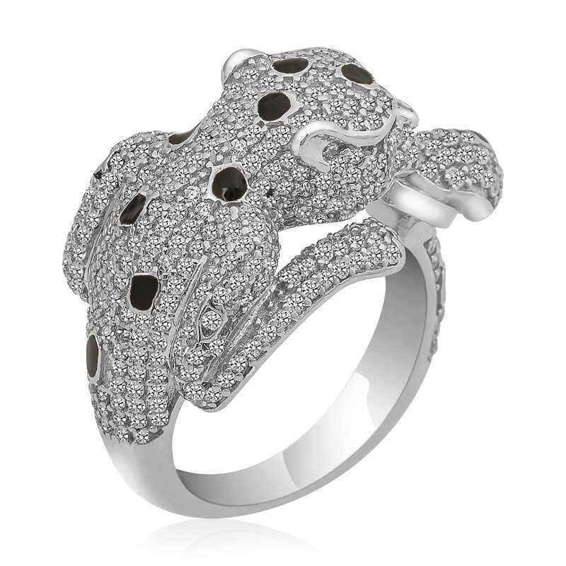 Silver Tiger Figured Women's Ring image 2