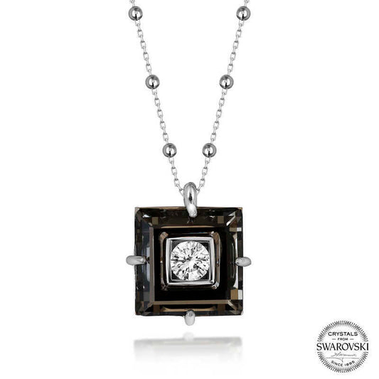 Swarovski Crystal Ball Chain Women's Necklace image 0