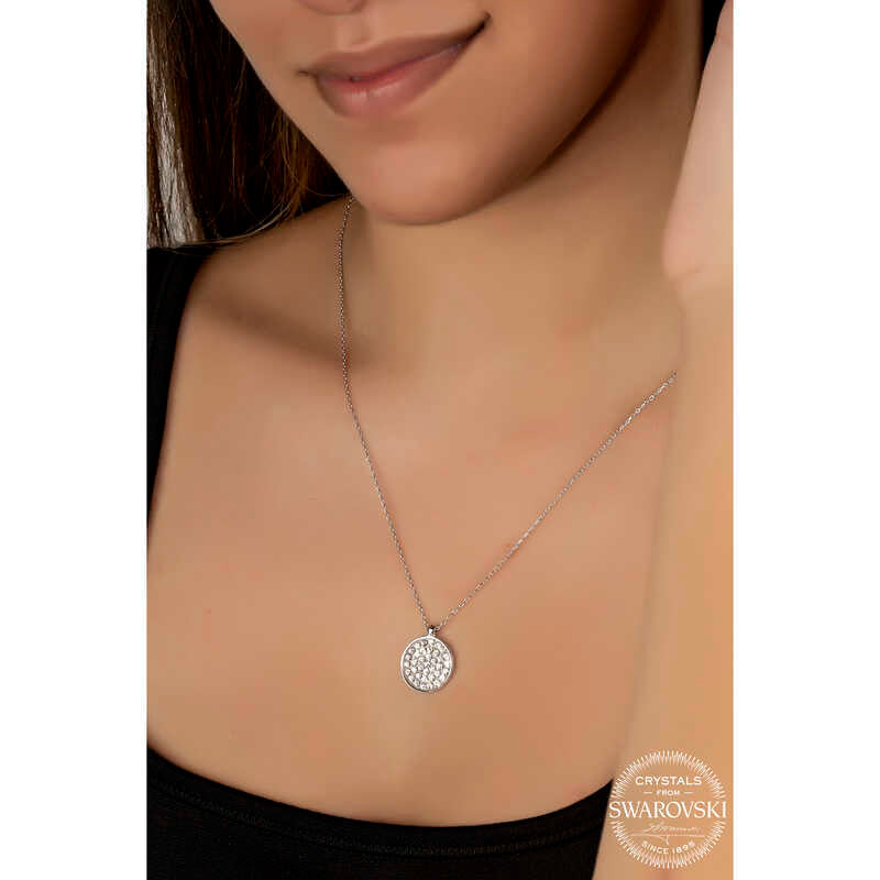Swarovski Crystal Stone 925 Sterling Silver Women's Necklace image 1