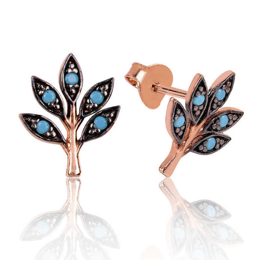 Silver Love Branch Stud Earrings image 0