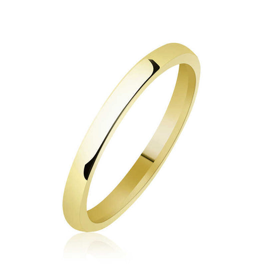 2mm Gold Silver Wedding Band image 0
