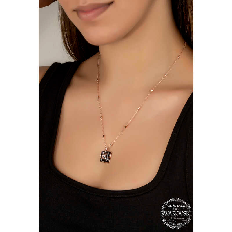 Swarovski Crystal Ball Chain Women's Necklace image 1