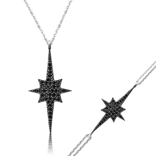 Silver Black Polar Star Women's Set image 0