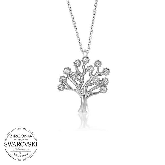 Swarovski Crystal Stone Tree of Life Women's Necklace image 0