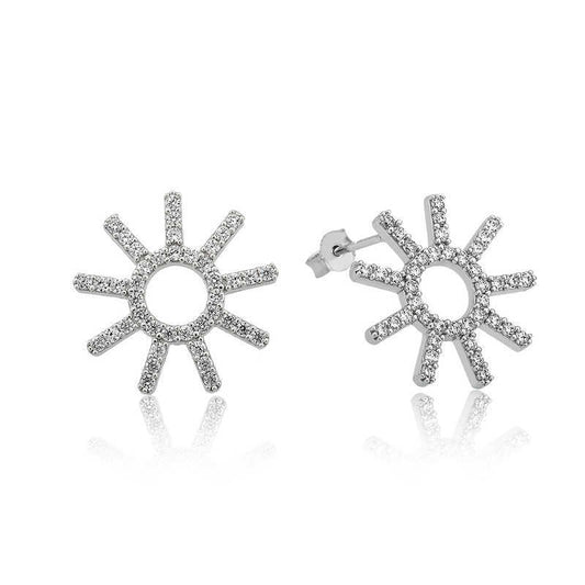 925 Silver Sun women's earrings image 0