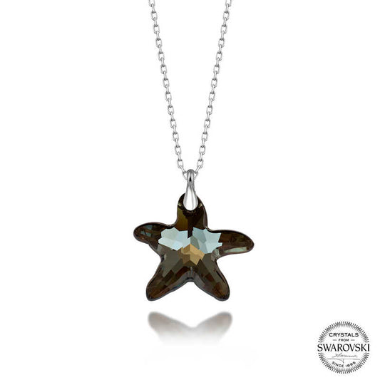 Swarovski Crystal Starfish Silver Women's Necklace image 0