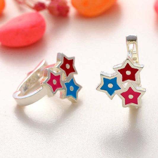 Three Star Girl's Earrings image 0