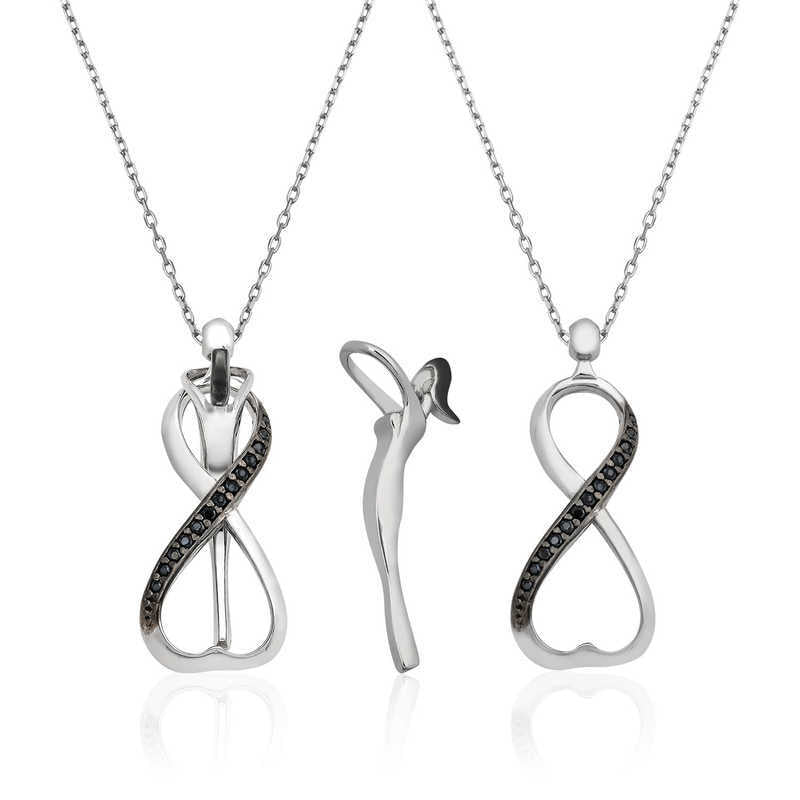 Silver Infinity Love Women's Necklace image 0