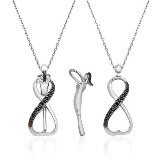 Silver Infinity Love Women's Necklace image 0