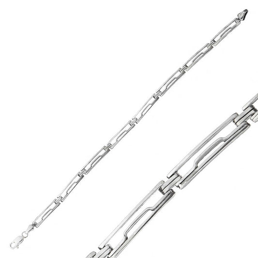 Men’s Oxidized Premium Sterling Silver Bracelet image 0