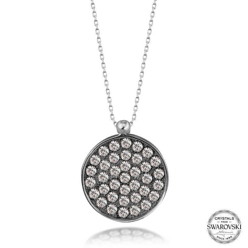 Swarovski Crystal Stone 925 Sterling Silver Women's Necklace image 0