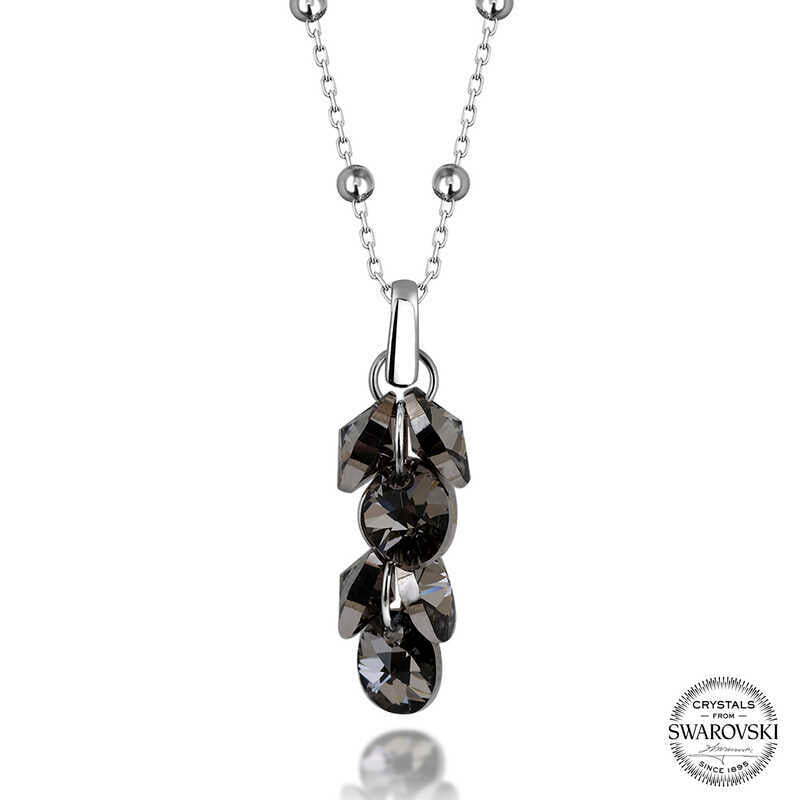 Swarovski Crystal Stone Cluster Women's Necklace image 0