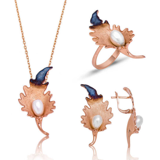 Silver Lily Flower Women's Set image 0