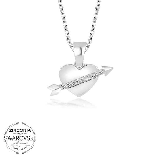Swarovski Silver Heart Women's Necklace image 0