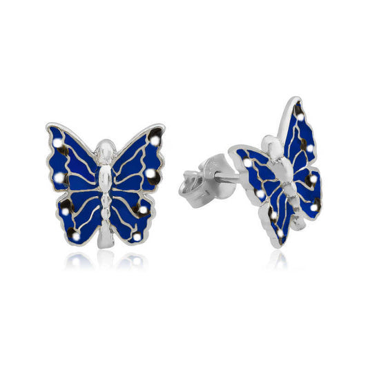 Navy Blue Butterfly Girl's Earrings image 0