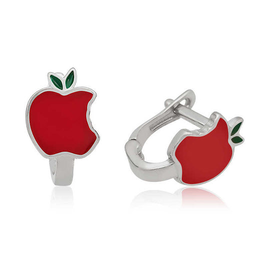 Red Apple Earrings image 0