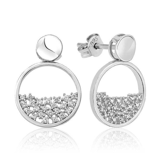 Silver Dew Drop Women's Earrings image 0