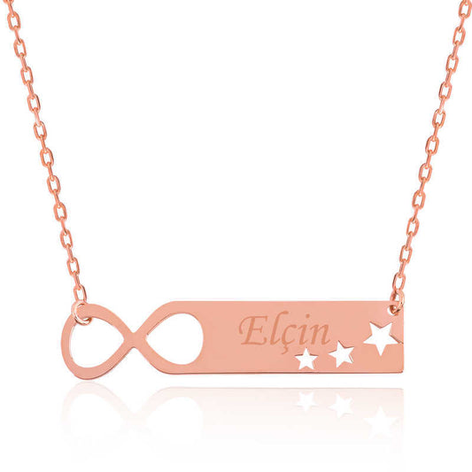 Infinity Star Personalized Name Necklace image 0