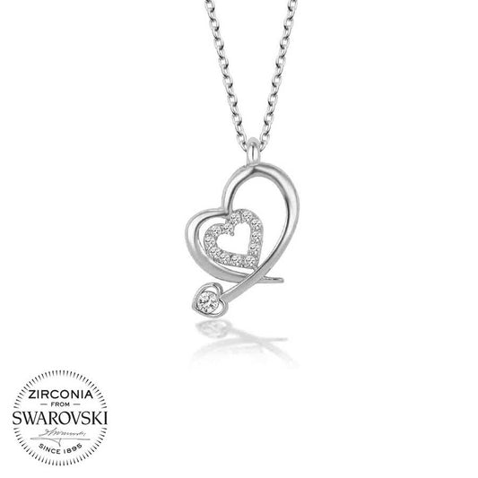 Swarovski Crystal Stone Heart Women's Necklace image 0