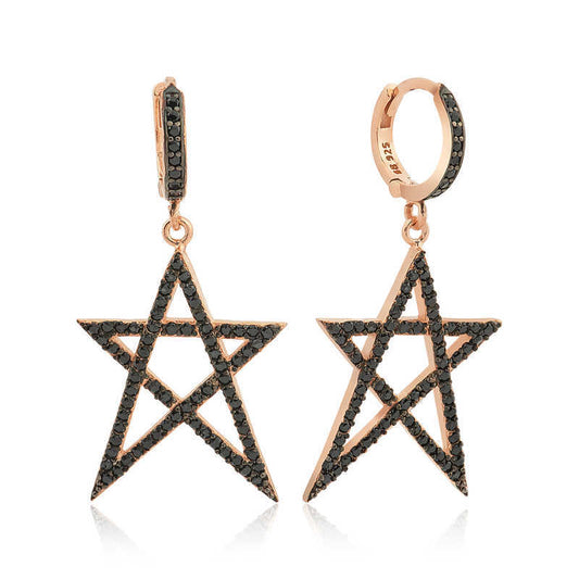 Sterling Silver Star Earrings image 0