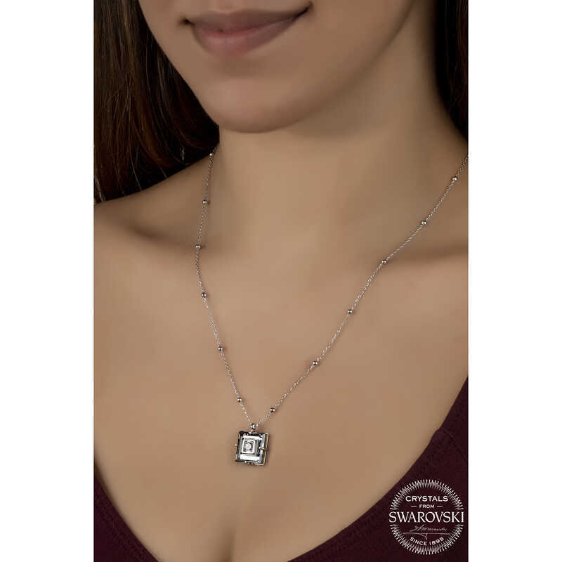 Swarovski Crystal Ball Chain Women's Necklace image 1