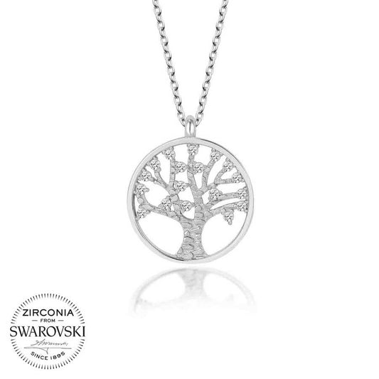 Swarovski Crystal Stone Tree of Life Women's Necklace image 0