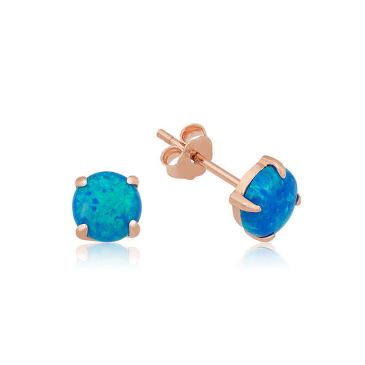 925 Silver opal stone earrings image 0