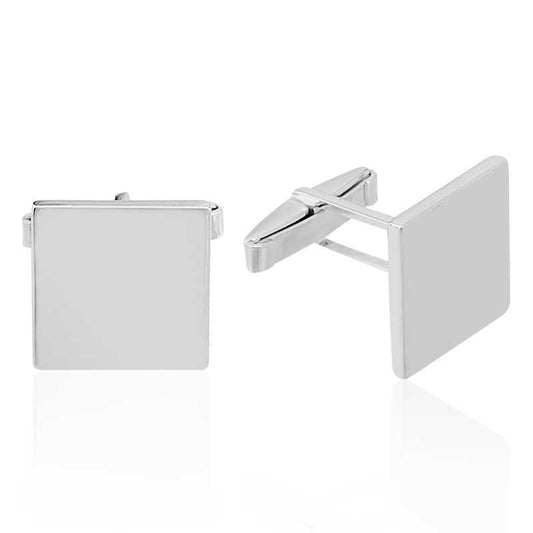 Silver Square Cufflinks image 0