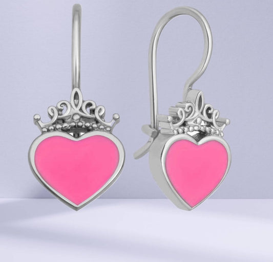 Pink Heart Earrings image 0